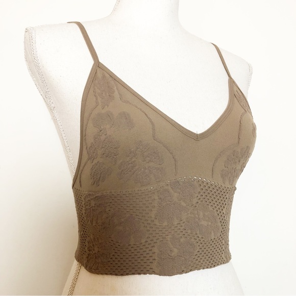 NWT INTIMATELY FREE PEOPLE Candy Textured Seamless Bralette in Sand XS/S - Picture 4 of 16